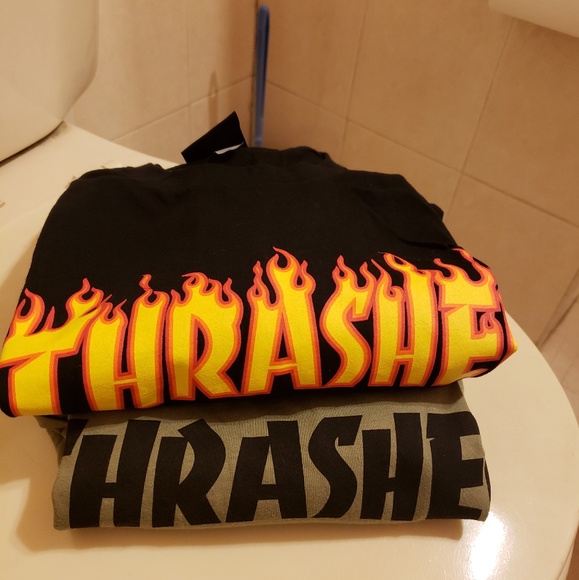 Thrasher "Black Flames & Green" Bundle - Picture 2 of 2